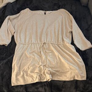 Light Gray Casual Romper